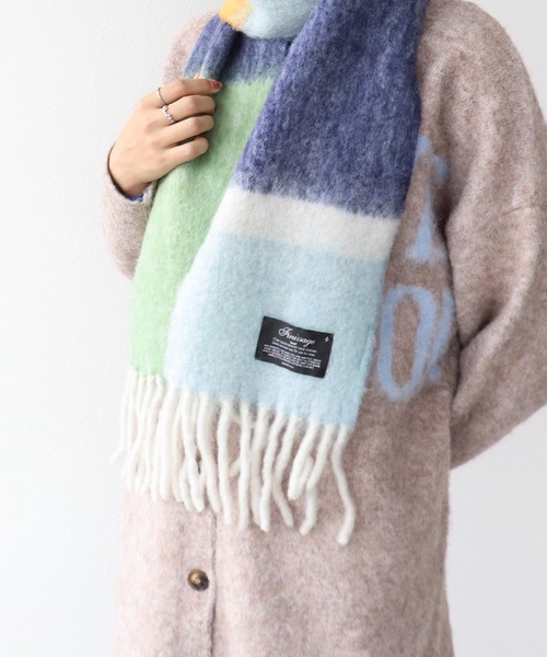 yoke 22awストール マルチカラー YOKE NEW HARMONY BIG STOLE 