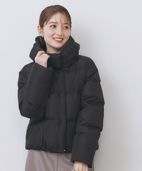 インデックス ショートダウンジャケット 黒 Mサイズ KAWADAダウン index（インデックス） ダウンコート ダウンジャケット KAWADAダウン