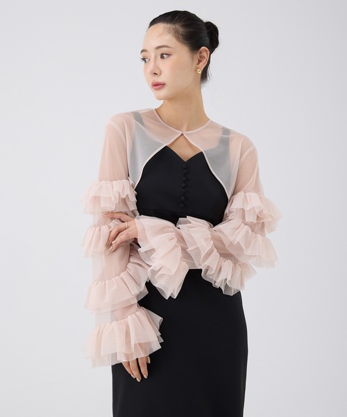 EIMY ISTOIRE（エイミーイストワール） ドレス ラッフルスリーブ