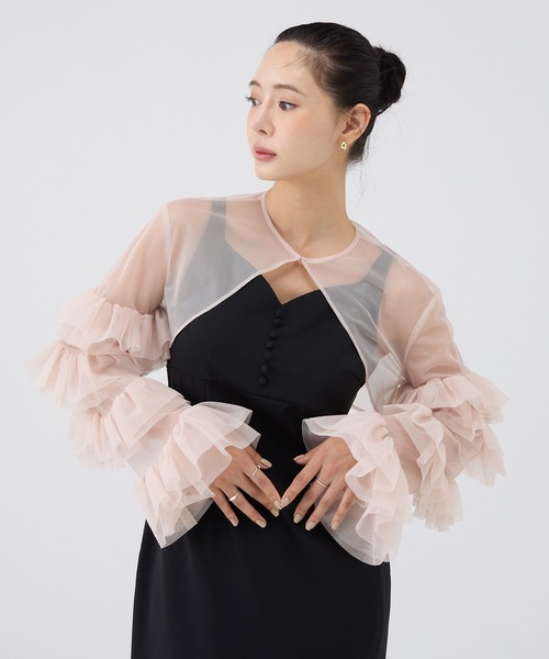 EIMY ISTOIRE（エイミーイストワール） ドレス ラッフルスリーブ