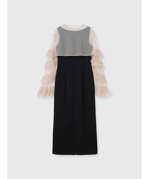 EIMY ISTOIRE（エイミーイストワール） ドレス ラッフルスリーブ