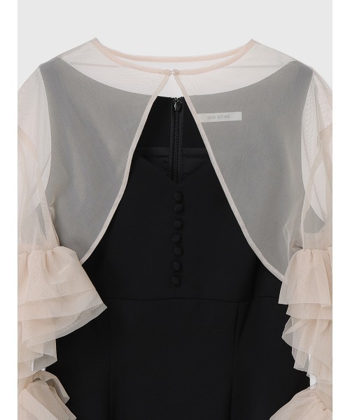 EIMY ISTOIRE（エイミーイストワール） ドレス ラッフルスリーブ