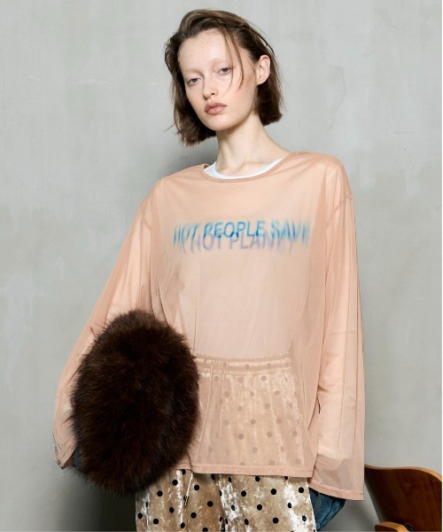 MAISON SPECIAL（メゾンスペシャル） tシャツ Sheer Layered Long