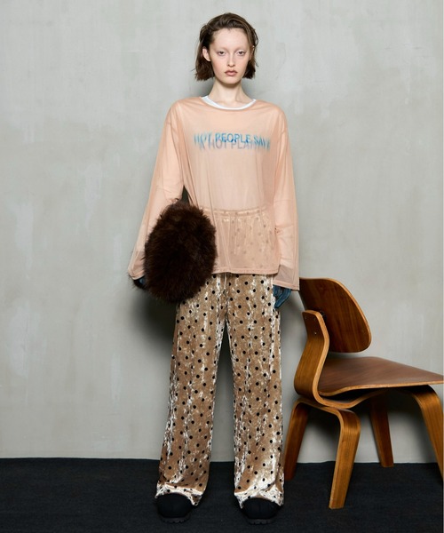 MAISON SPECIAL（メゾンスペシャル） tシャツ Sheer Layered Long