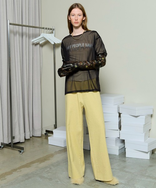 MAISON SPECIAL（メゾンスペシャル） tシャツ Sheer Layered Long