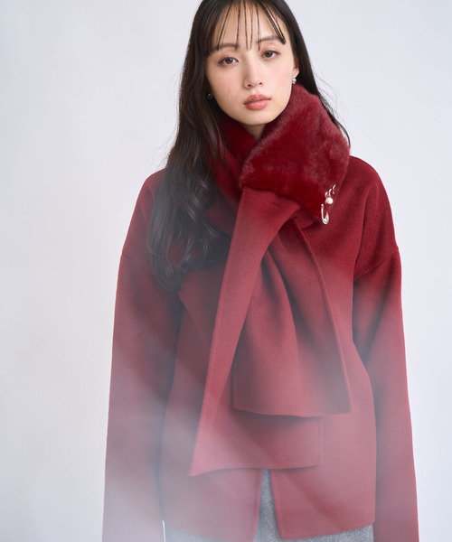 NOELA（ノエラ） コート アウター ファーストール付きリバーミドル