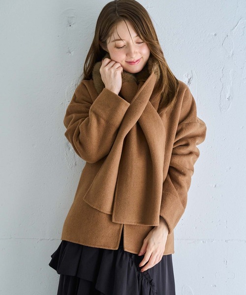 NOELA（ノエラ） コート アウター ファーストール付きリバーミドル