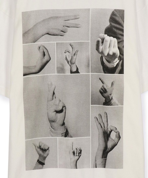「ADAM ET ROPE'」 半袖Tシャツ M ホワイト系その他 メンズ_画像2