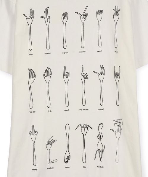 「ADAM ET ROPE'」 半袖Tシャツ M ホワイト系その他 メンズ_画像3