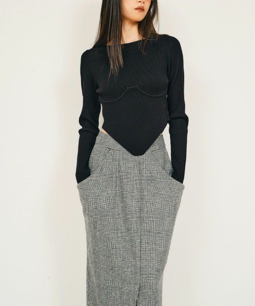 DONOBAN（ドノバン） ニット セーター 「null.」ビスチェリブニット