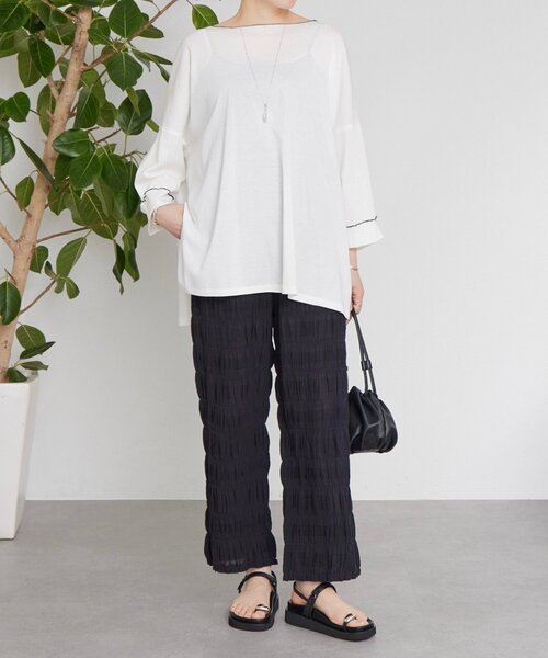 BEARDSLEY（ビアズリー） ワイドパンツ パンツ コットンシャーリング
