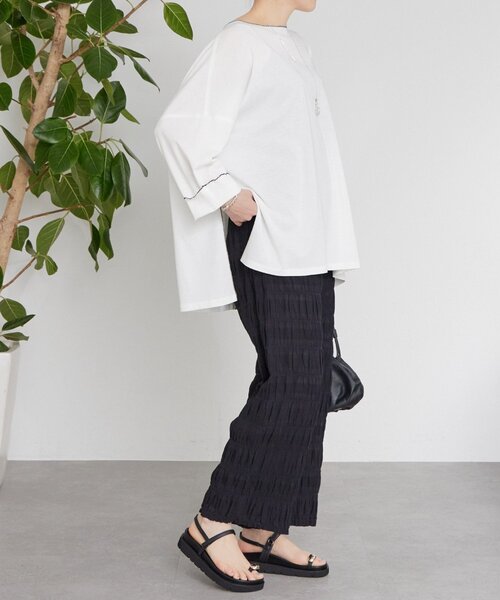 BEARDSLEY（ビアズリー） ワイドパンツ パンツ コットンシャーリング