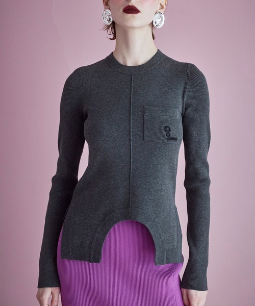 OMMO（オーエムエムオー） ニット セーター CRCLE CUT CREW NECK KT