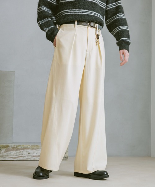 RAGEBLUE（レイジブルー） ワイドパンツ スラックス CURVE SEAM WIDE