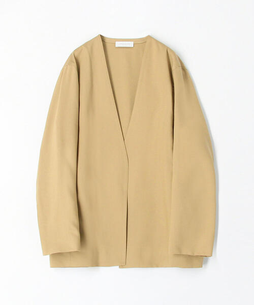 【美品】TOMORROWLAND トゥモローランド　ノーカラージャケット　36 TOMORROWLAND（トゥモローランド） ノーカラージャケット 36 ブラウン