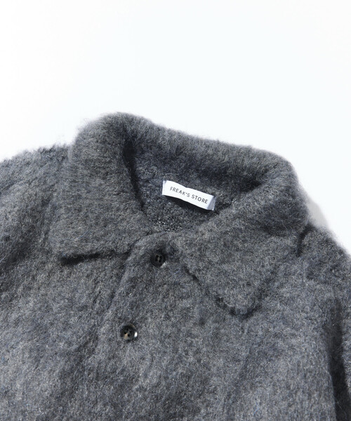 「FREAK'S STORE」 長袖ニット LARGE チャコールグレー メンズ_画像3