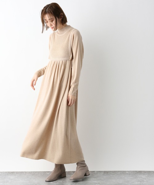 「A part by」 ニットワンピース FREE グレー系その他6 レディース_画像7