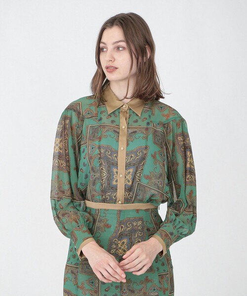 「LOVELESS」 長袖シャツ 34 パープル レディース_画像2