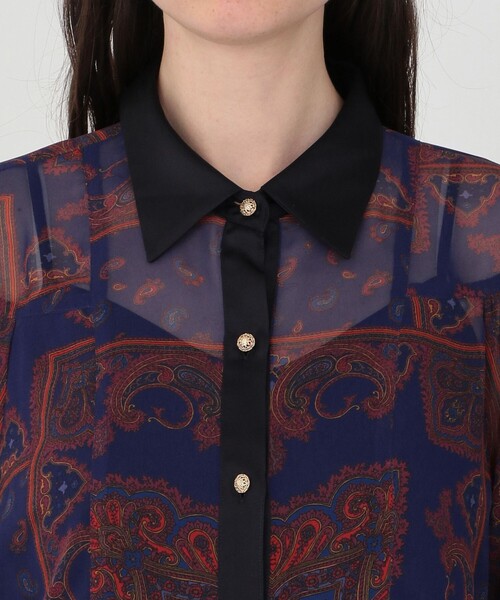 「LOVELESS」 長袖シャツ 34 パープル レディース_画像5