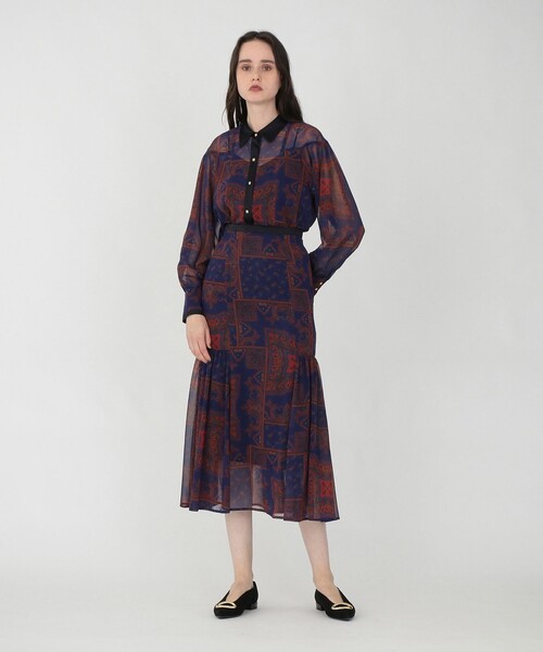 「LOVELESS」 長袖シャツ 34 パープル レディース_画像8