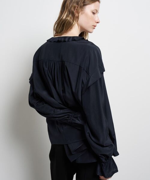 LANVIN en Bleu ブラウス シャツ トリアセローンラッフルブラウス