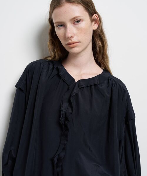 LANVIN en Bleu ブラウス シャツ トリアセローンラッフルブラウス
