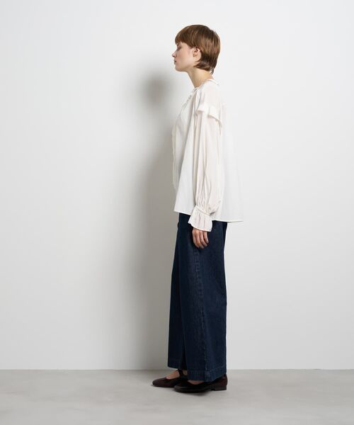 LANVIN en Bleu ブラウス シャツ トリアセローンラッフルブラウス