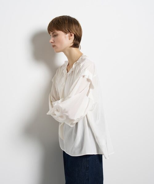 LANVIN en Bleu ブラウス シャツ トリアセローンラッフルブラウス