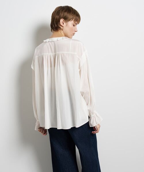 LANVIN en Bleu ブラウス シャツ トリアセローンラッフルブラウス