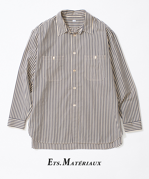 EDIFICE（エディフィス） シャツ ETS.MATERIAUX(マテリオ) US ネイビー