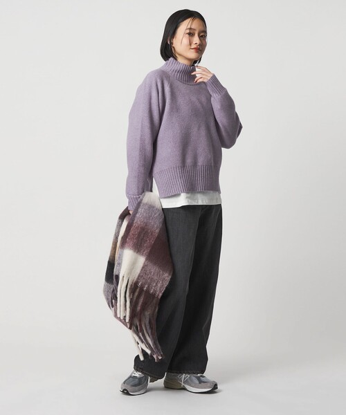 「A DAY IN THE LIFE UNITED ARROWS」 長袖ニット FREE ライラック レディース_画像3