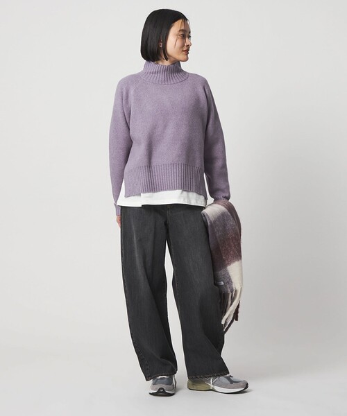 「A DAY IN THE LIFE UNITED ARROWS」 長袖ニット FREE ライラック レディース_画像4