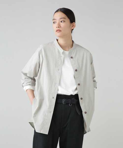 「MHL.」 長袖ブラウス 0 ブラウン レディースの画像