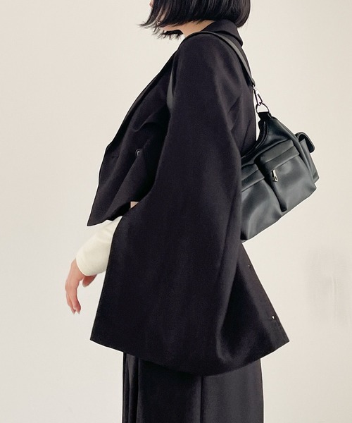 「Heather」 テーラードジャケット FREE ブラック レディース_画像2