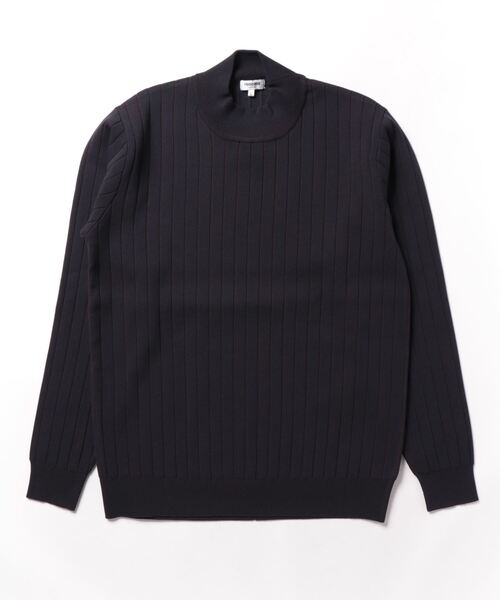 「renoma HOMME」 長袖ニット MEDIUM ブラック メンズ_画像3