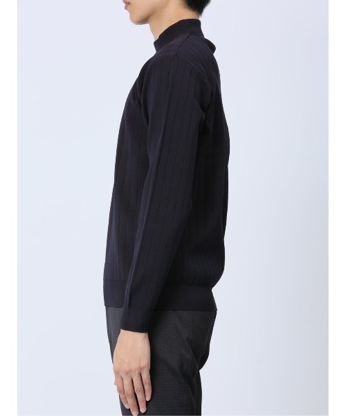 「renoma HOMME」 長袖ニット MEDIUM ブラック メンズ_画像5