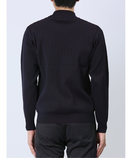 「renoma HOMME」 長袖ニット MEDIUM ブラック メンズ_画像6