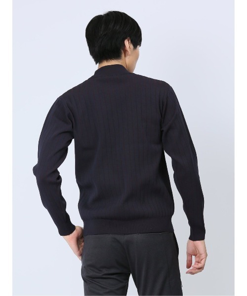 「renoma HOMME」 長袖ニット MEDIUM ブラック メンズ_画像9