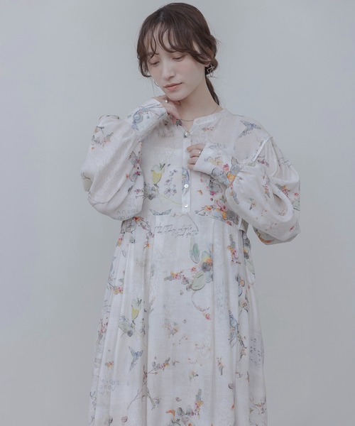 Eimee Law（エイミーロウ） ワンピース バードボタニカルプリント