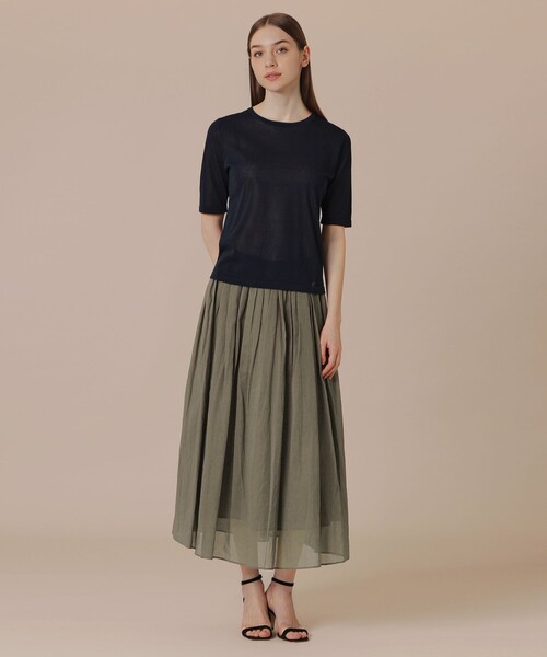 「MACKINTOSH LONDON」 半袖ニット 40 ネイビー レディース_画像3