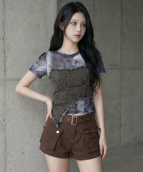 Diable baiser（ディアブルベーゼ） tシャツ Y2K グランジ フリンジ