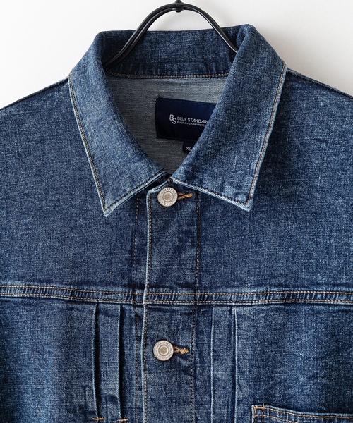 「Blue Standard 」 デニムジャケット MEDIUM ワンウォッシュ メンズ_画像3