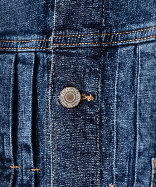 「Blue Standard 」 デニムジャケット MEDIUM ワンウォッシュ メンズ_画像4