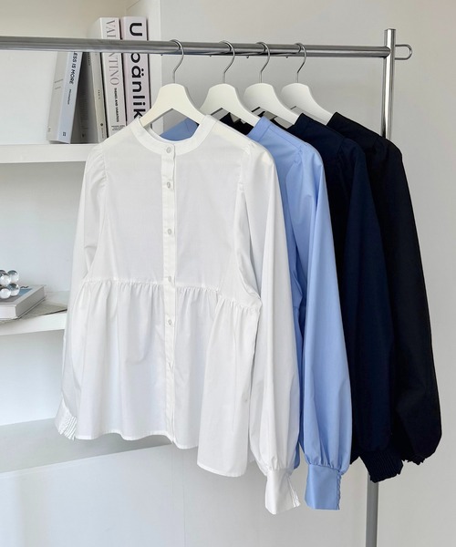 「andme」 「alma design」長袖ブラウス M ブラック レディース_画像4
