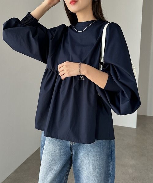 「andme」 「alma design」長袖ブラウス M ブラック レディース_画像6