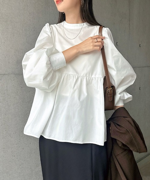「andme」 「alma design」長袖ブラウス M ブラック レディース_画像7