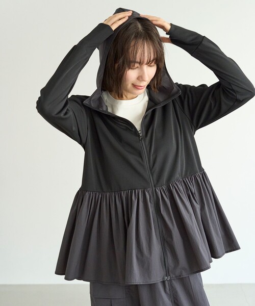 「UNFILO」 ブルゾン SMALL ベージュ レディース_画像8