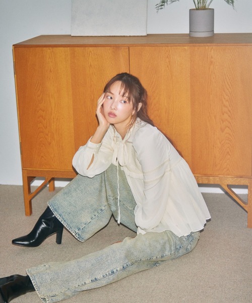 「SNIDEL」 デニムパンツ 00 ブルー レディース | SNIDEL | 02