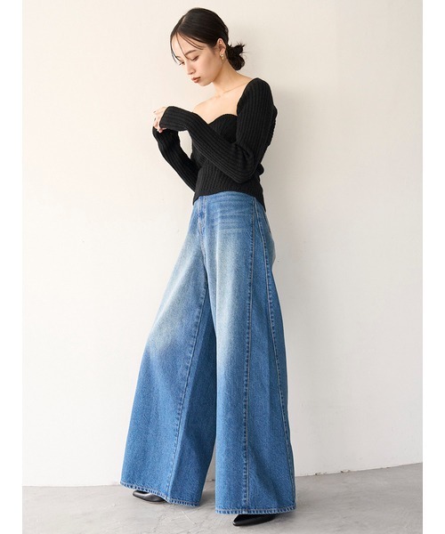 「SNIDEL」 デニムパンツ 00 ブルー レディース | SNIDEL | 11