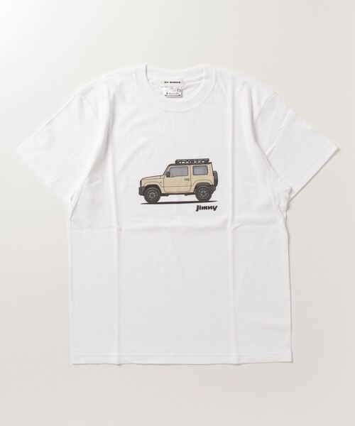 「THE BAREFOOT」 半袖Tシャツ「suzukiコラボ」 LARGE ホワイト メンズ_画像2